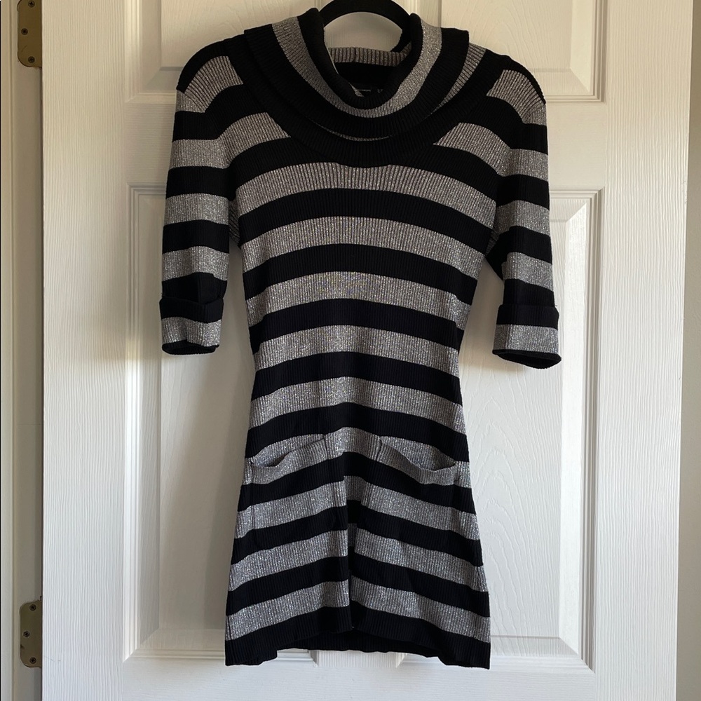INC International Concepts Striped Sweater Dress
